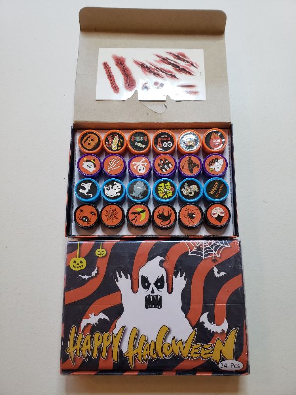 Photo 2 of ASSORTED HALLOWEEN STAMPS FOR FUN OR CRAFTING. 2 BOXES.