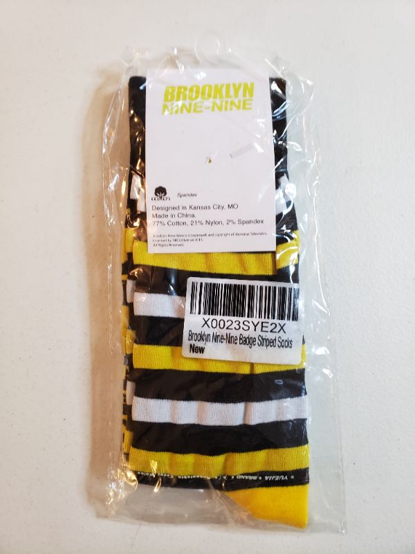 Photo 2 of Brooklyn Nine-Nine Badge Striped Socks
