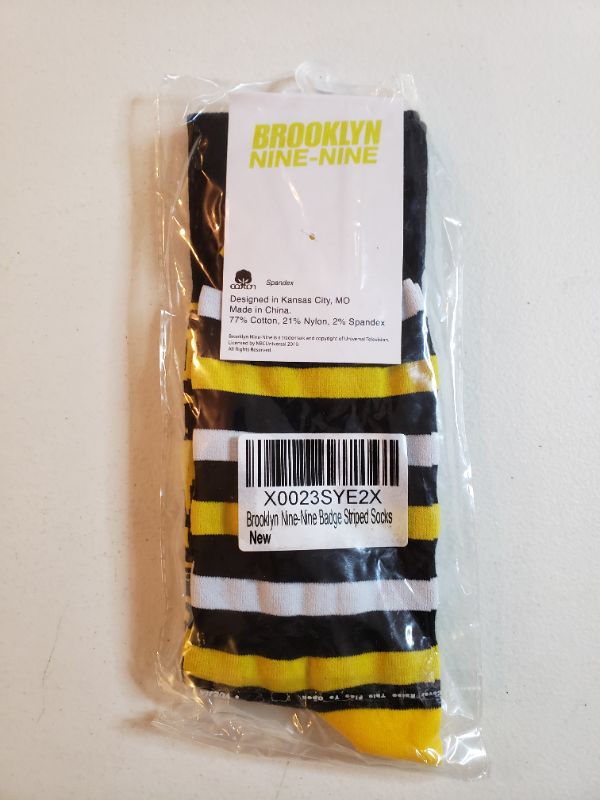 Photo 2 of Brooklyn Nine-Nine Badge Striped Socks
