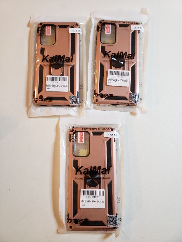 Photo 1 of SAMSUNG GALAXY A72 5G SMARTPHONE CASES, ROSE GOLD, LOT OF 3.