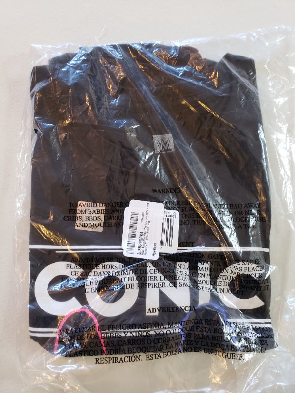 Photo 1 of WWE ICONICS BLACK T-SHIRT SIZE LARGE. BRAND NEW SEALED.