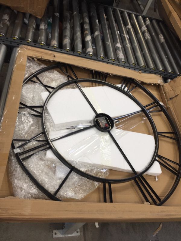 Photo 1 of Aspire Solange Large Wall Clock - 30" Wrought Iron