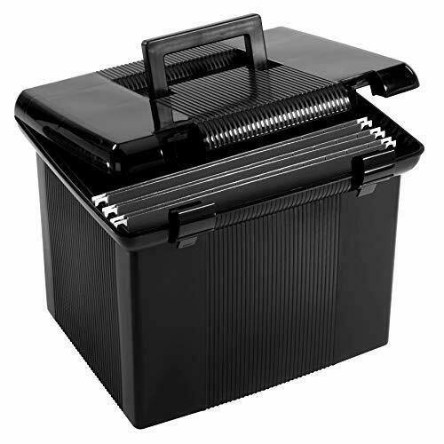Photo 1 of Pendaflex Portable File Box with File Rails Hinged Lid with Double Latch Clos...
