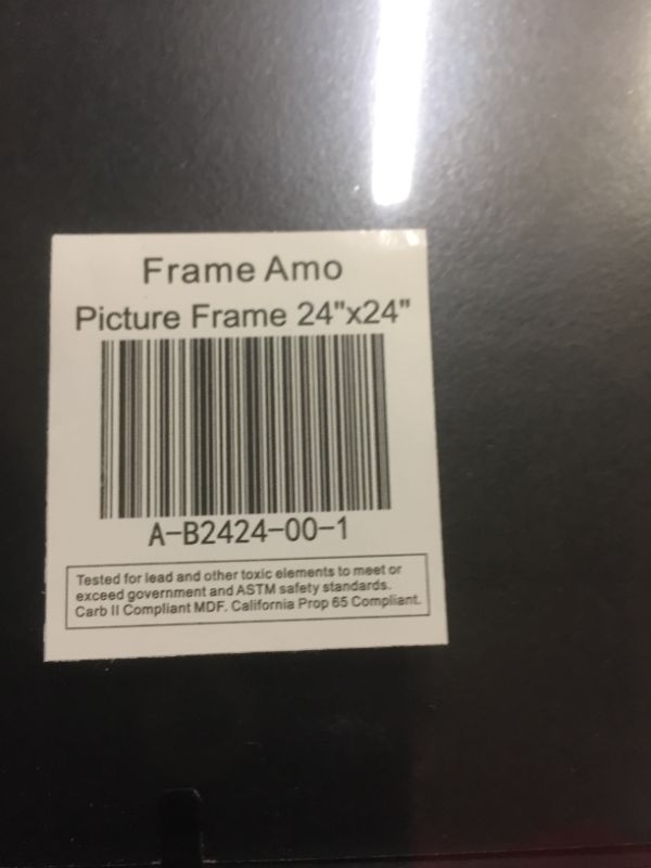 Photo 1 of 24 x 24 picture frame color black 
