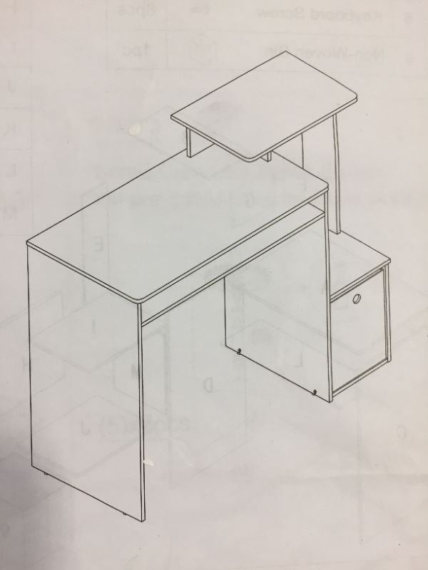 Photo 1 of Furinno computer desk