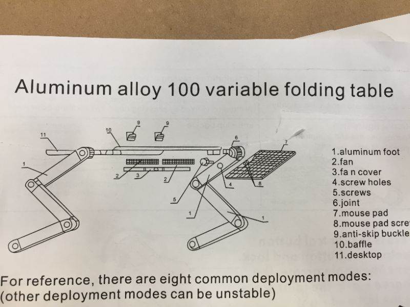 Photo 1 of Aluminum alloy folding table 