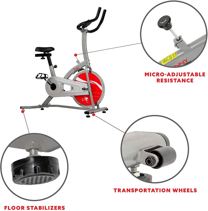 Photo 6 of SUNNY HEALTH & FITNESS Indoor Cycling Bike
