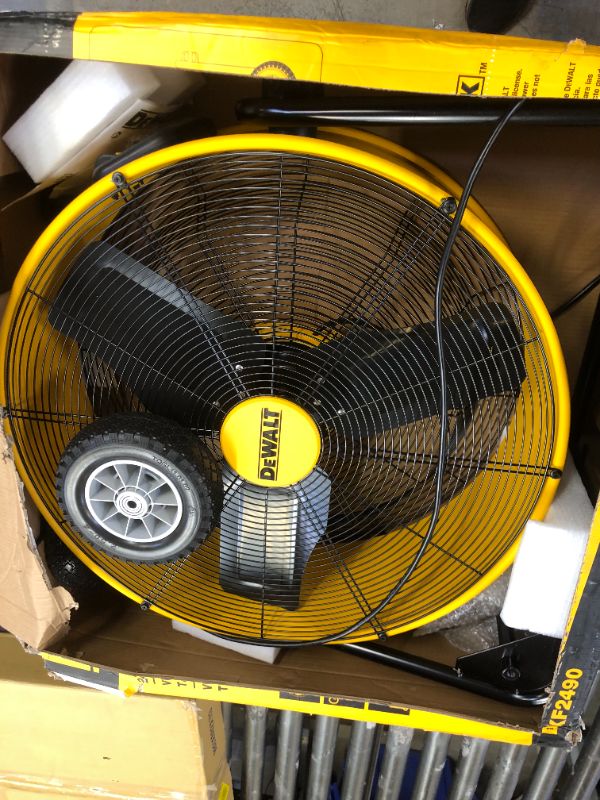Photo 3 of 24 in. Heavy-Duty Drum Fan with Extra Long 12 ft. Power Cord and Stepless Speed Control
