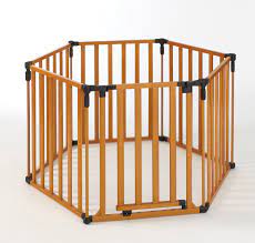Photo 1 of 3 in 1 large baby play pen gate wood superyard