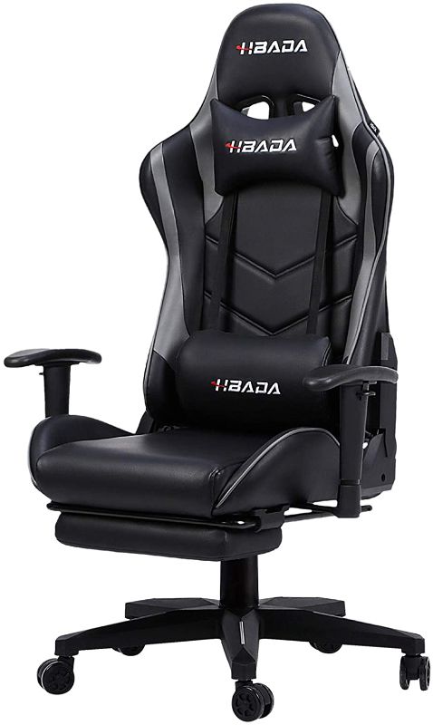 Photo 1 of Hbada Gaming Chair Ergonomic Racing Chair High Back Computer Chair with Height Adjustment Headrest and Lumbar Support E-Sports Swivel Chair with Adjustment...
