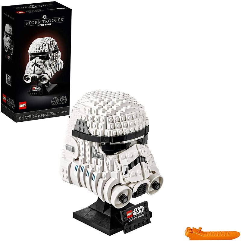 Photo 1 of LEGO Star Wars Stormtrooper Helmet 75276 Building Kit, Cool Star Wars Collectible for Adults (647 Pieces)

