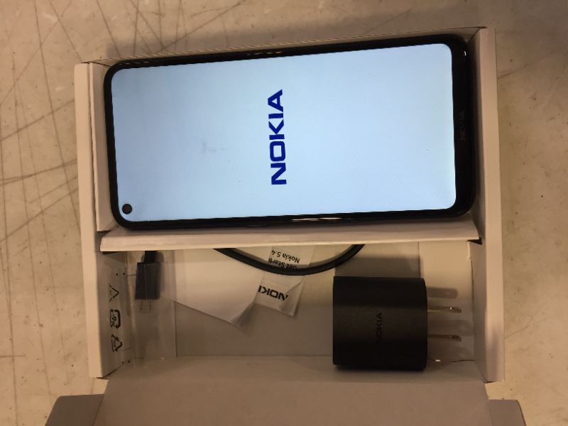 Photo 2 of Nokia 5.4 | Android 10 | Unlocked Smartphone | 2-Day Battery | Dual SIM | US Version | 4/128GB | 6.39-Inch Screen | 48MP Quad Camera | Polar Night
