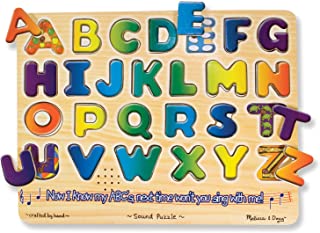 Photo 1 of Melissa & Doug Wooden Alphabet Sound Puzzle - Wooden Puzzle With Sound Effects (26 pcs)