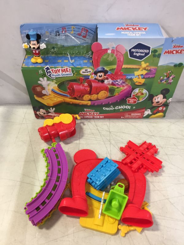 Photo 2 of Disney’s Mickey Mouse Mickey’s Musical Express Train Set, by Just Play