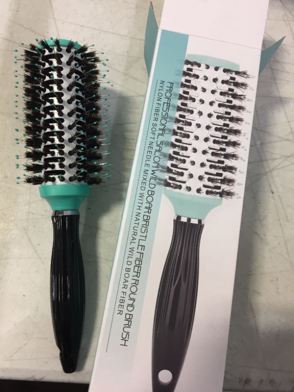 Photo 2 of CANDYBRUSH PROFESSIONAL SALON WILD BOAR BRISTLE FIBER ROUND BRUSH