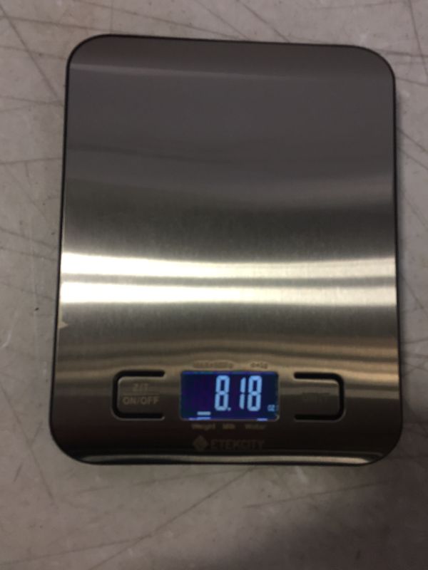 Photo 1 of ETEKCITY MODEL EK6015 KITCHEN FOOD SCALE 