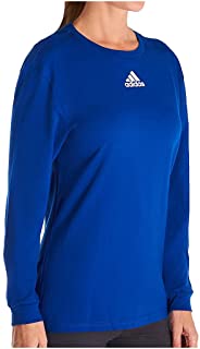 Photo 1 of adidas Women's Amplifier Cotton Long Sleeve Crew Neck Tee 12HM SIZE MEDIUM