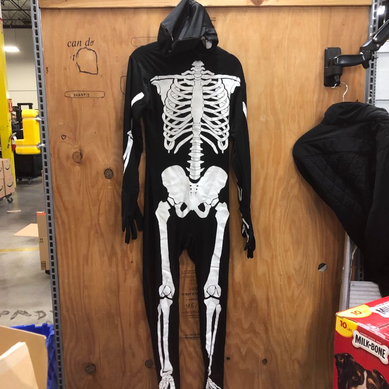 Photo 1 of ADULT SIZE SKELETON ONESIZE COSTUME SIZE SMALL