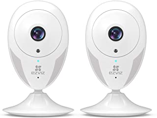 Photo 1 of EZVIZ Indoor Security Camera 1080P, Motion Alert, Night Vision, Baby/Pet/Elder Monitoring, 135° Wide Angle, 2-Way Audio, Works with Alexa and Google(CTQ2C 2-Pack)