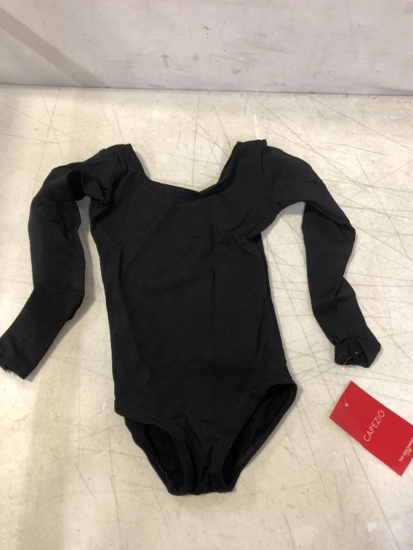 Photo 1 of Capezio Girls' Team Basics Long Sleeve Leotard SIZE TC/H