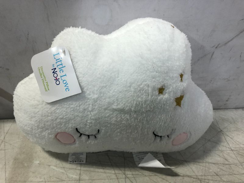 Photo 1 of Little Love by NoJo - Plush Cloud Shaped Decorative Pillow
