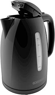 Photo 1 of BLACK+DECKER KE1500B 1.7L Rapid Boil Electric Cordless Kettle, Black