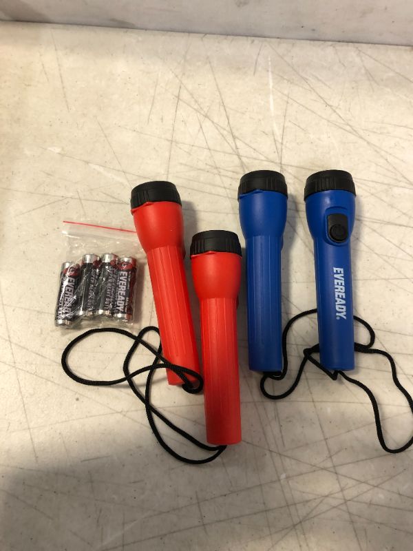 Photo 2 of Eveready LED Flashlight Multi-Pack, Bright and Durable, Super Long Battery Life, Use for Emergencies, Camping, Outdoor, Batteries Included