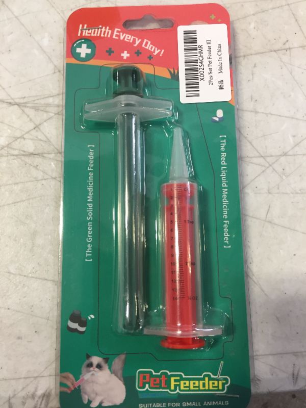 Photo 2 of 2 Pieces Pet Syringe Pet Pill Shooter