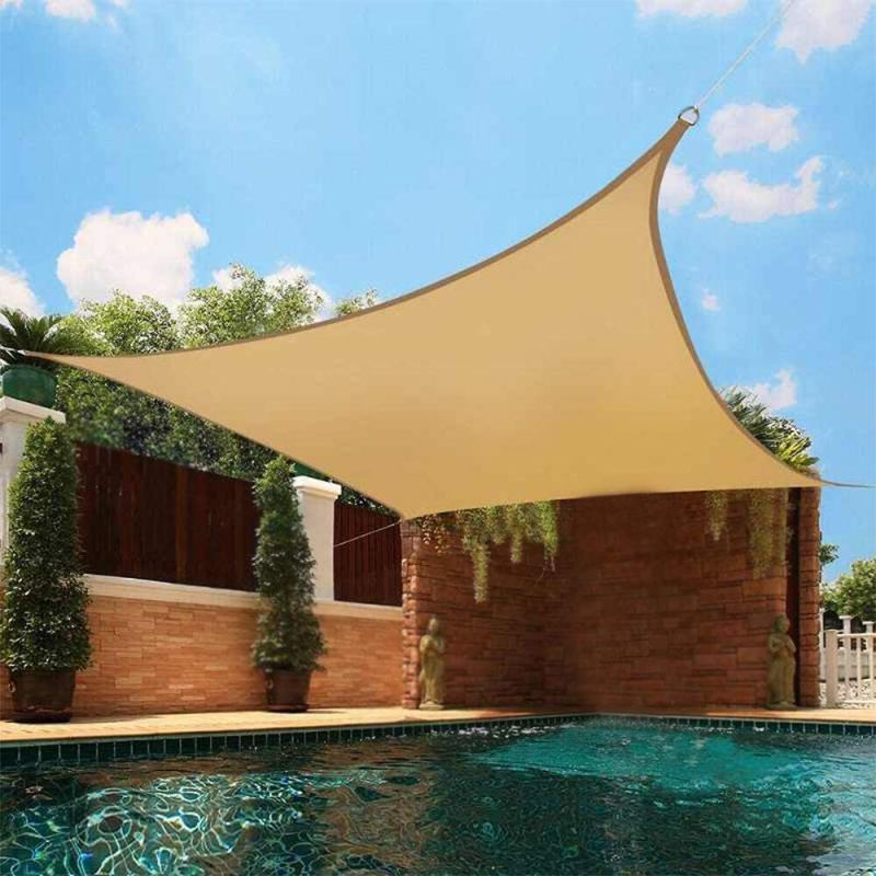 Photo 1 of 
Sun Shade Sail Rectangle Canopy 6' x 8' UV Block Sunshade Awning for Outdoor Backyard Garden Deck Lawn Patio Covers, Yellow