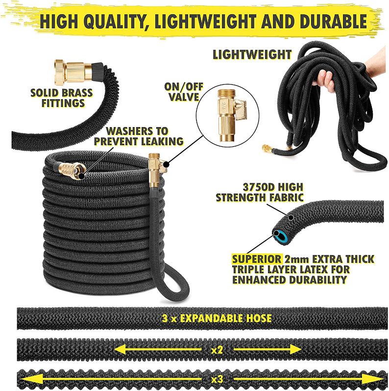 Photo 1 of 
Flexible Garden Hose 100ft | Superior Lightweight Shrinking Hose | Never Kink Expandable Hose 100 ft