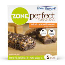 Photo 1 of  ZonePerfect Protein Bars, Salted Caramel Brownie, High Protein, With Vitamins  exp may 2022