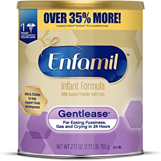 Photo 1 of Enfamil Gentlease Baby Formula, Reduces Fussiness, Crying, Gas and Spit-up in 24 hours, DHA & Choline to support Brain development, Value Powder Can, 27.7 Oz
1.73 Pound (Pack of 1)