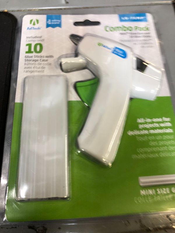 Photo 2 of Ad-Tech Low Temp Mini Hot Glue Gun Combo Pack, White