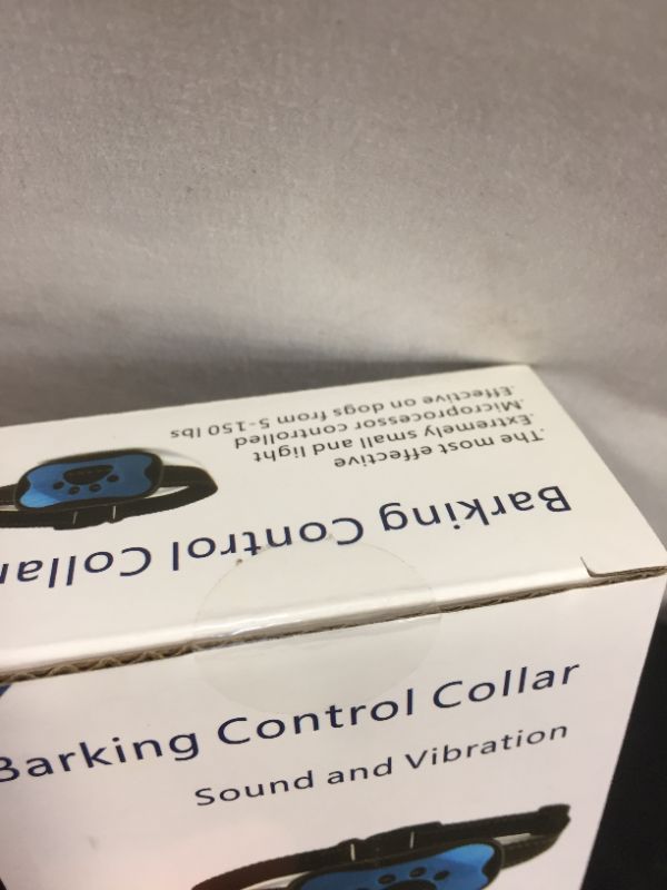 Photo 3 of ***factory sealed***MK Global Bark Collar – Barking Dog Deterrent for Small,Medium,Large Dogs Vibration and Sound Mode - Humane Dog Barking Control Device No Shock Training Collar
