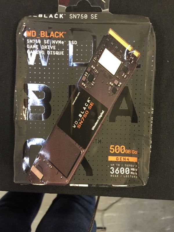 Photo 2 of WD_BLACK 500GB SN750 SE NVMe Internal Gaming SSD Solid State Drive - Gen4 PCIe, M.2 2280, Up to 3,600 MB/s - WDS500G1B0E
