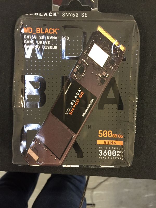 Photo 3 of WD_BLACK 500GB SN750 SE NVMe Internal Gaming SSD Solid State Drive - Gen4 PCIe, M.2 2280, Up to 3,600 MB/s - WDS500G1B0E
