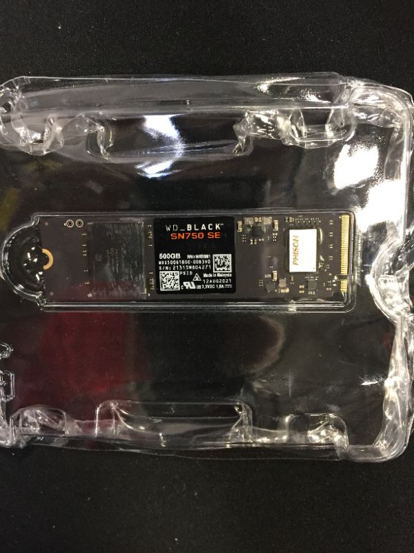 Photo 1 of WD_BLACK 500GB SN750 SE NVMe Internal Gaming SSD Solid State Drive - Gen4 PCIe, M.2 2280, Up to 3,600 MB/s - WDS500G1B0E
