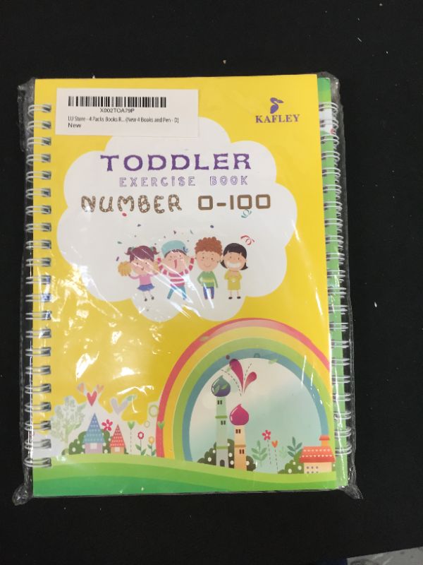 Photo 1 of LU STORE CHILDRENS EXERCISE BOOK 4 PACK BOOKS ( NEW 4 BOOKS AND PEN)