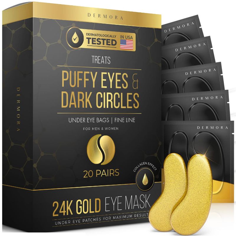 Photo 1 of ****factory sealed*** 24K Gold Eye Mask– 20 Pairs - Puffy Eyes and Dark Circles Treatments – Look Less Tired and Reduce Wrinkles and Fine Lines Undereye, Revitalize and Refresh Your Skin
