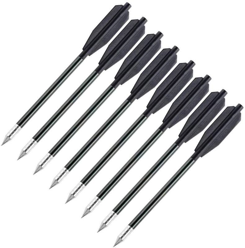 Photo 1 of 2 pack GUU Aluminium Crossbow Bolts Arrows 6.25" Steel Tips Hunting Practice Arrows for 50-80lbs Mini Pistol Crossbow Precision Shooting Target and Small Game Hunting

 