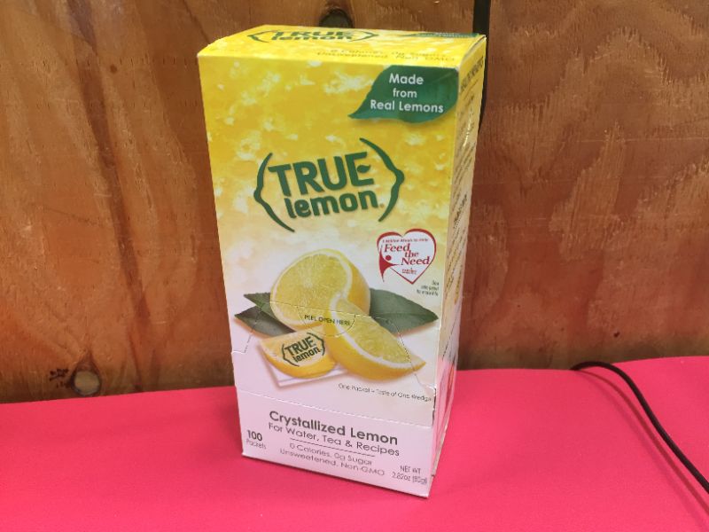 Photo 2 of (100 Packets) True Lemon Sugar Free, On-The-Go, Caffeine Free Powdered Drink Mix  exp 02-2023