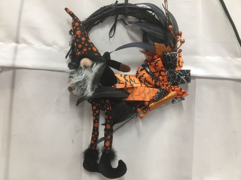 Photo 1 of  Halloween Wreath for Front Door Window- Wall  15 inches 
