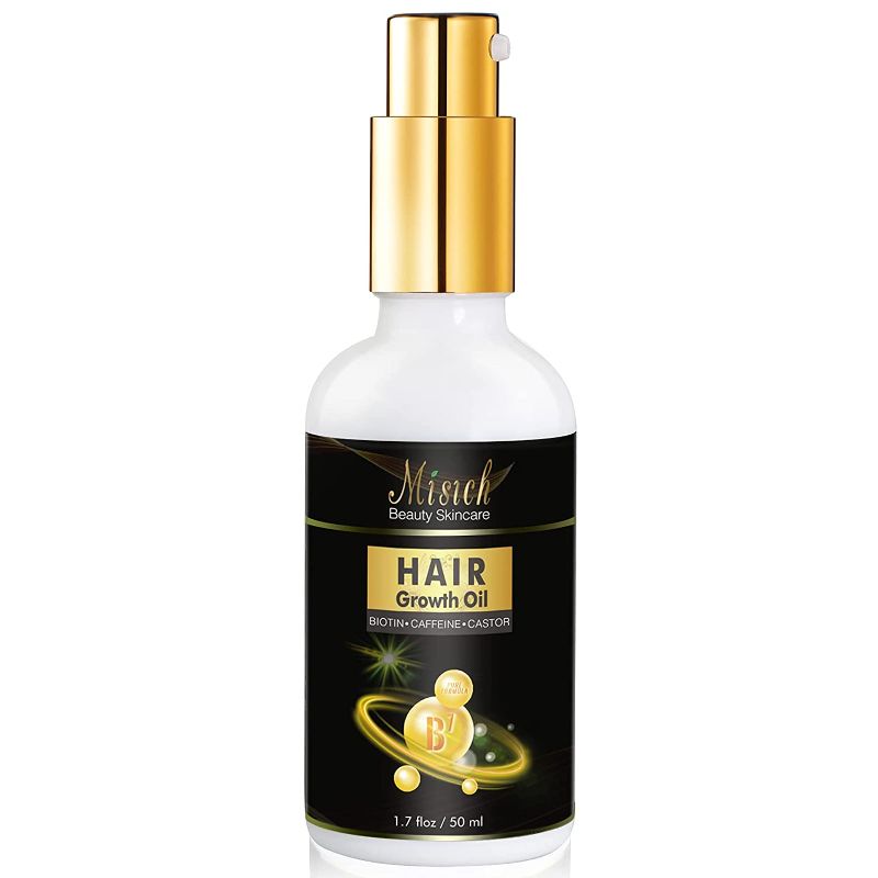 Photo 1 of ---FACTORY SEALED--- MISICH Hair Growth Serum, Natural Hair Regrowth Oil with Caffeine and Biotin, Anti Hair Loss and Hair Growth Essential Oil for Men Women Stronger, Thicker, Longer Hair (1.7oz)
