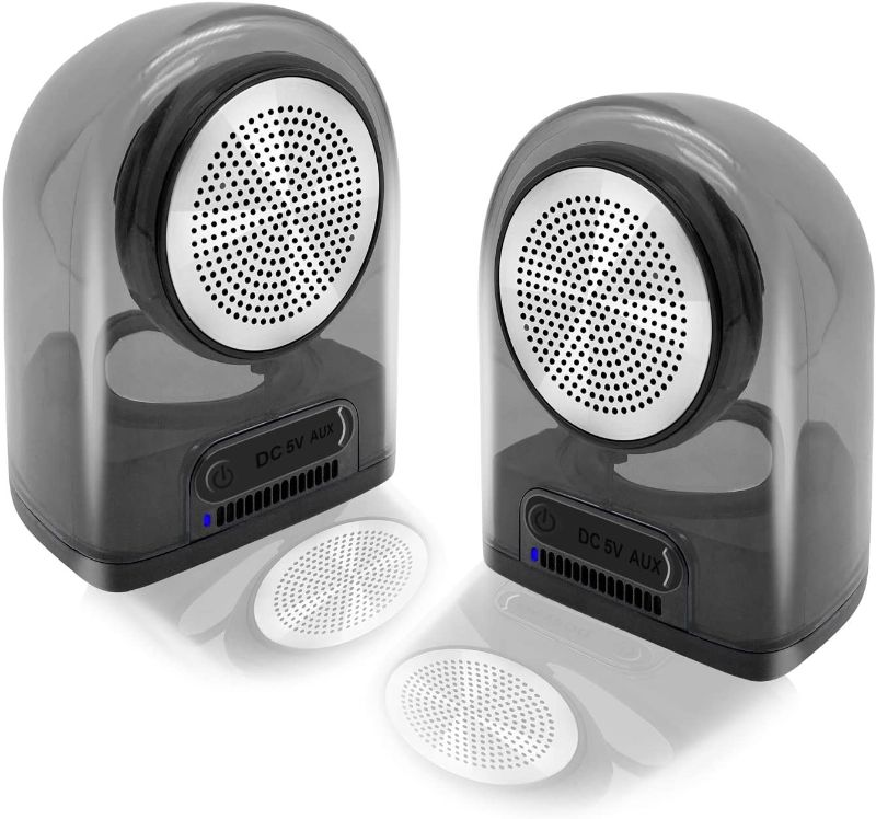 Photo 2 of ****factory sealed****Dual Portable IPX4 Waterproof Bluetooth Speakers with Wireless Stereo Pairing, Stereo Bluetooth Speaker Pair/Set, 12W Powerful Sound & Bass, AUX Input, Shockproof Carrying Case
