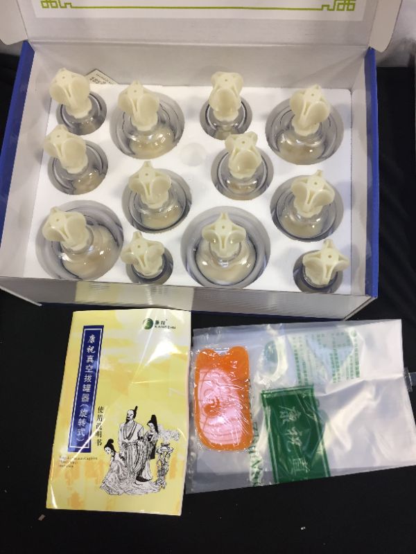 Photo 4 of 12pcs Twist Cupping Enlargement NO-Pump Power Suction Cupping Rotary Cupping Set
