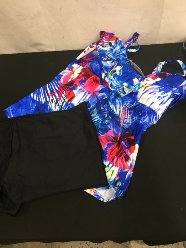 Photo 2 of 2 piece Women's swimming clothes size XL ---new but has hair---
