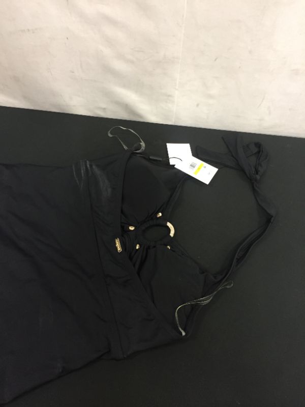 Photo 4 of Women's Calvin Klein Black Swimwear Halter Bathing Suit Size 12c Swimsuit   Size M---dirty--- sold as is 
