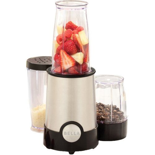 Photo 1 of Bella - 12 Piece Rocket Blender - 240 W - Black, Stainless Steel
