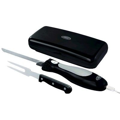 Photo 1 of Oster Electric Knife with Carving Fork and Storage Case - Black FPSTEK2803B---used---
