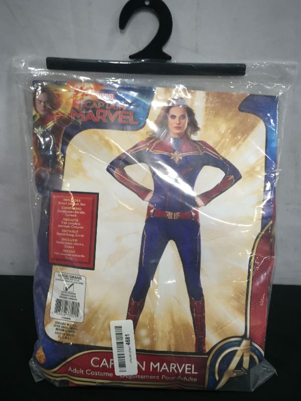 Photo 3 of Captain Marvel Womens Adult Superhero Costume Suit Size Large ( 10 - 14 )
